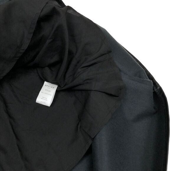 Beulah Style Black A-Line Faux Leather Midi Skirt Womens Small New Flawed - Picture 5 of 8